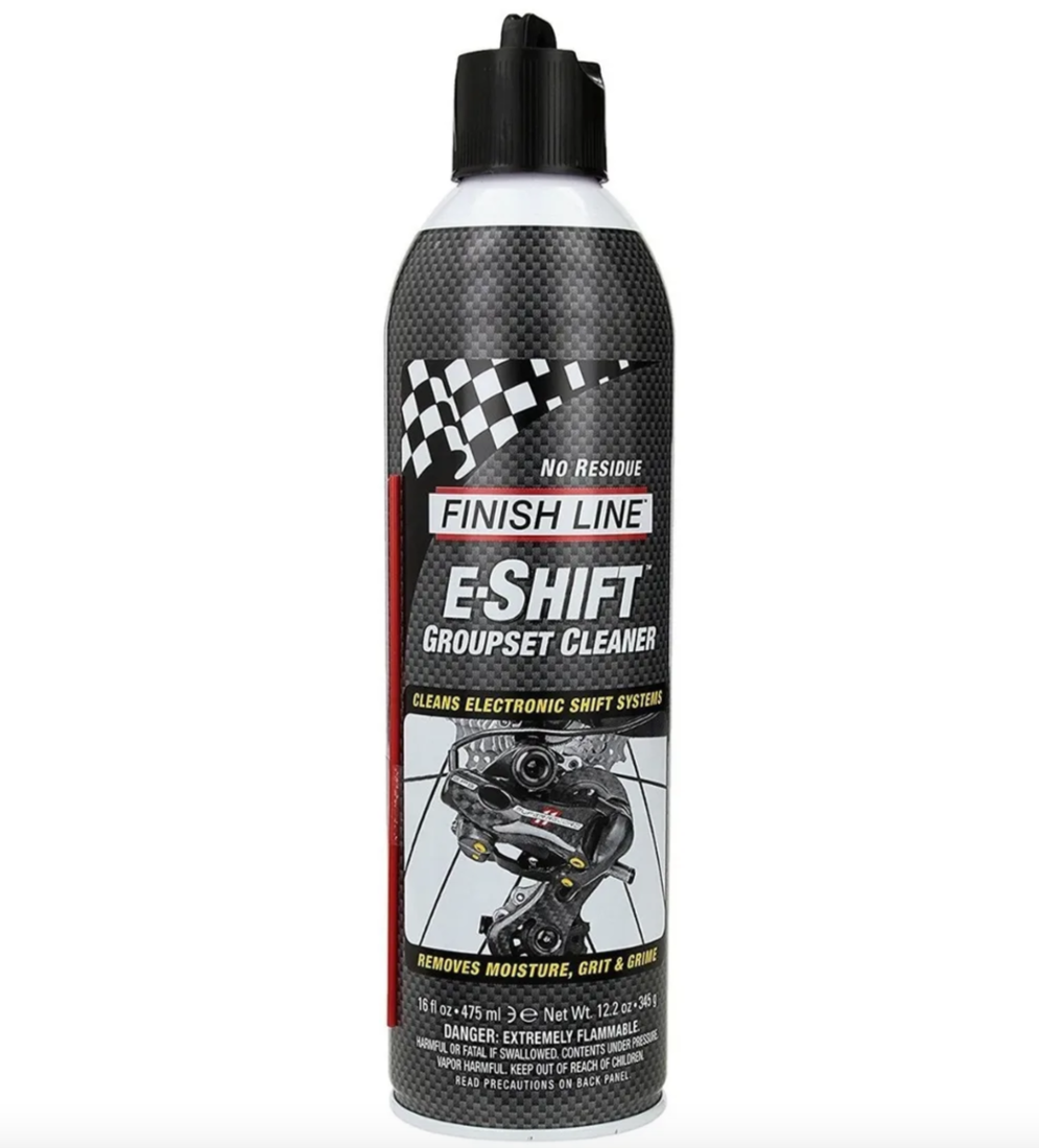 Limpiador Finish Line E-SHIFT para cambios electronicos 474ML spray - Rogelio Bicicletas