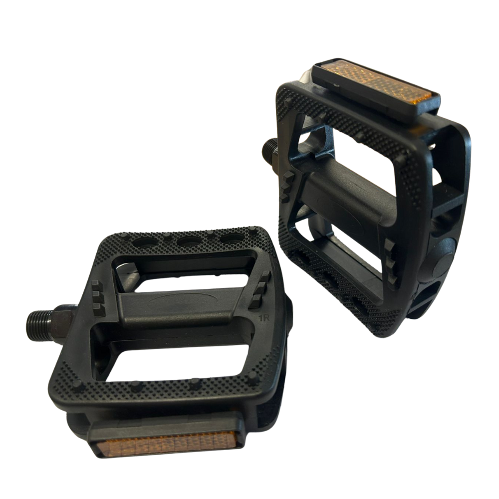 PEDALES PARA BICICLETA BENOTTO 9/16 PLASTICO NEGRO