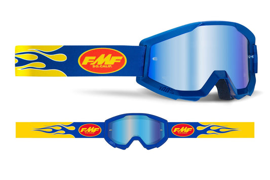Goggle Powercore Flame - Mirror Blue Lens - Rogelio Bicicletas