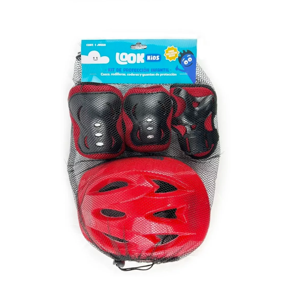 Kit De Casco Infantil (niño) Para Bicicleta, Protección