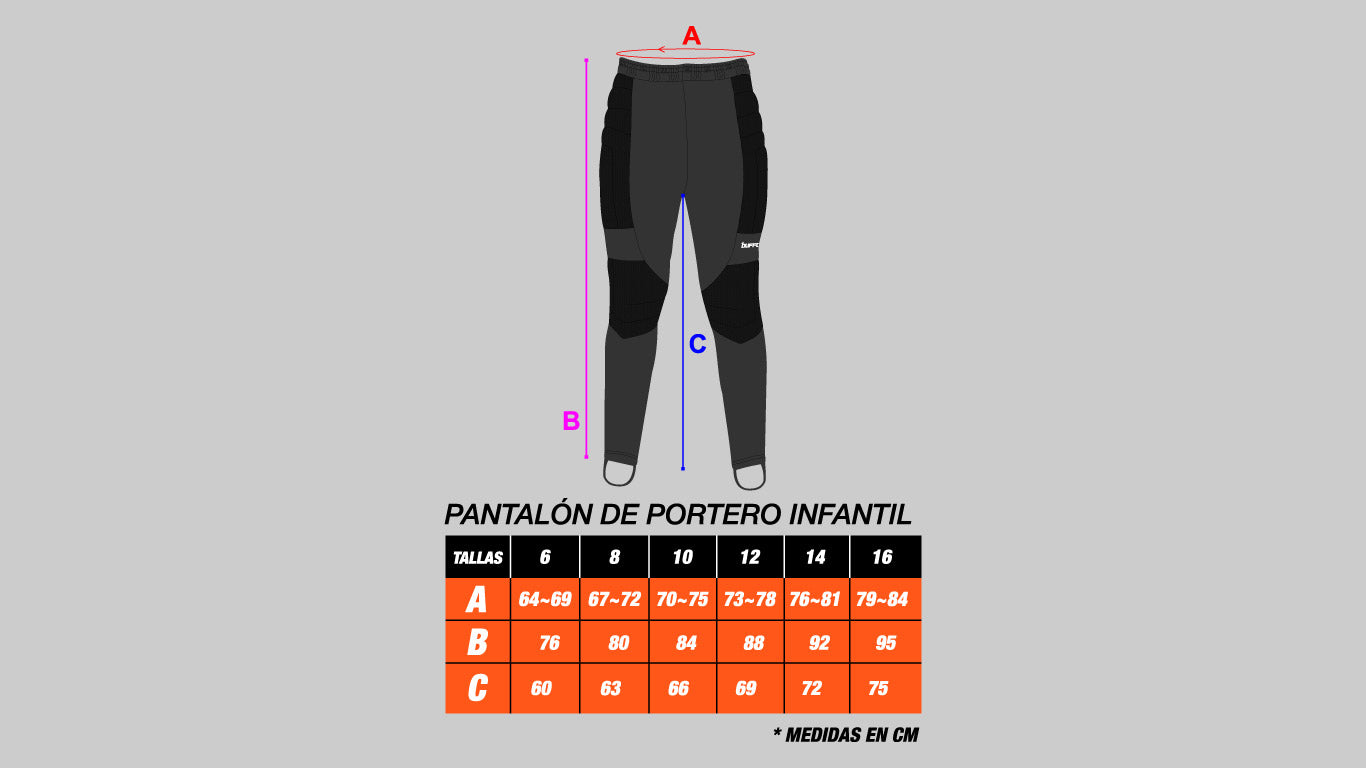 Pantalon Buffon para portero largo Infantil