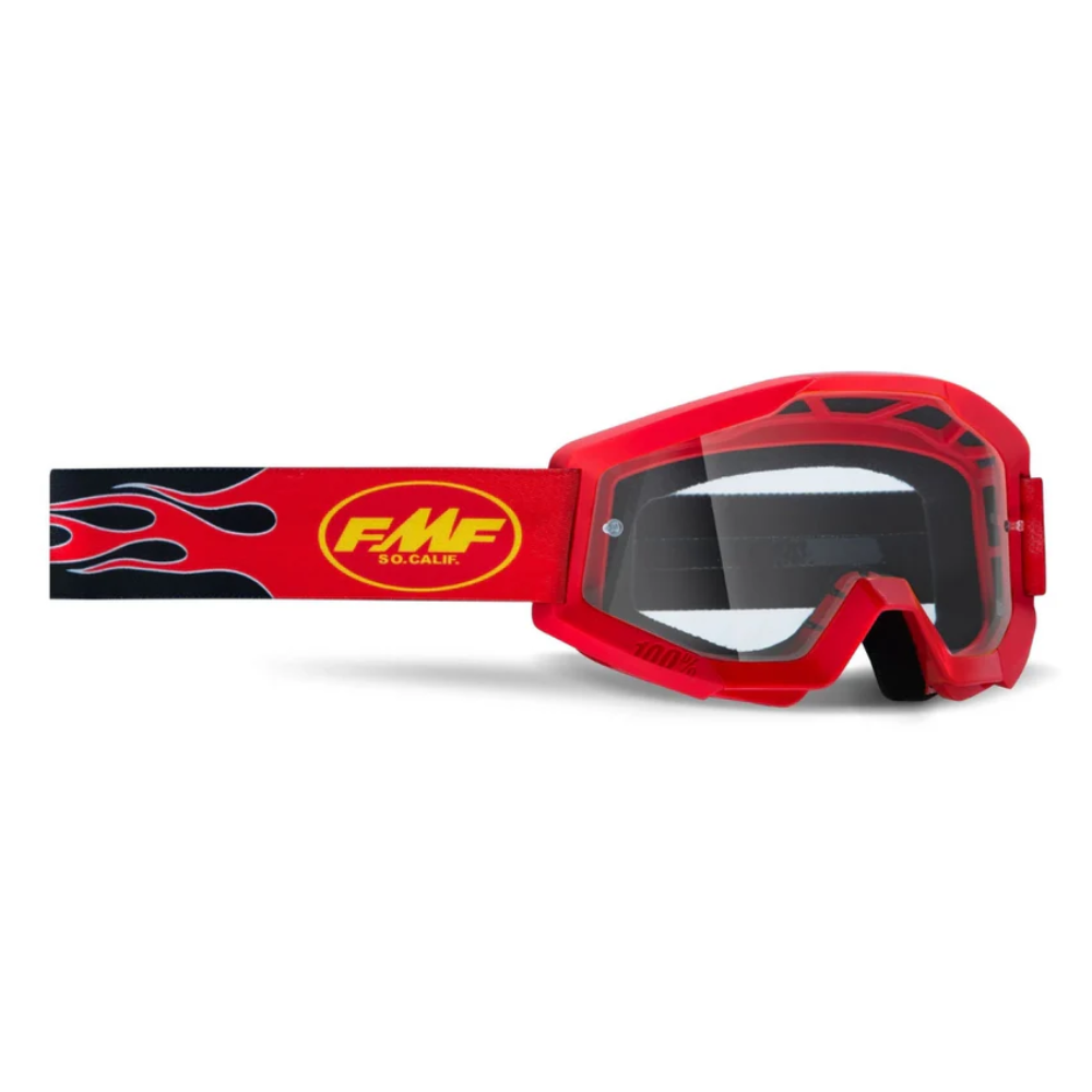 Goggle Powercore Flame - Red Clear
