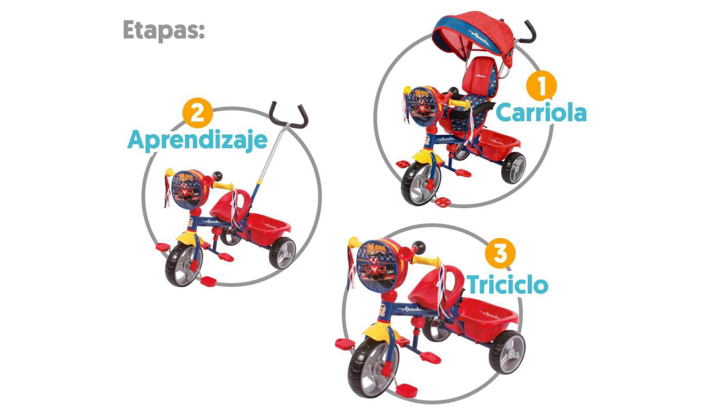 Triciclo Apache con toldo