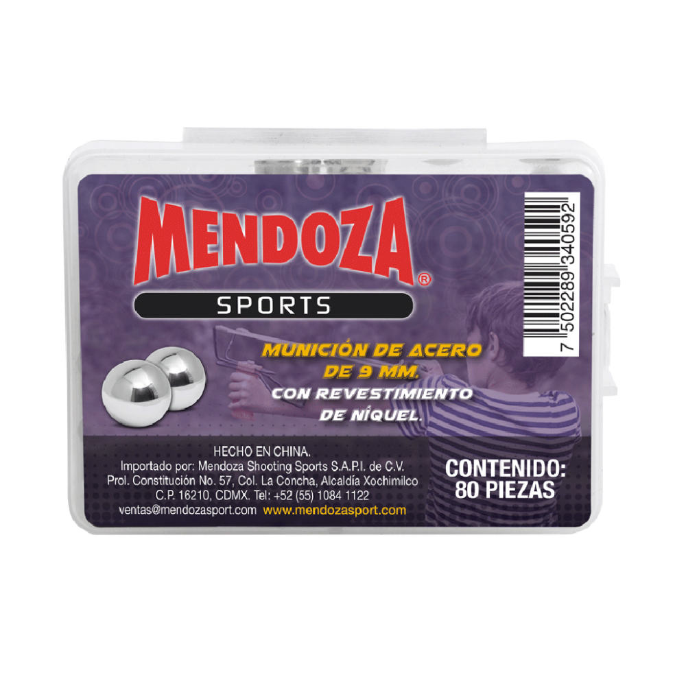 Municion de 9mm 80 pza - Rogelio Bicicletas