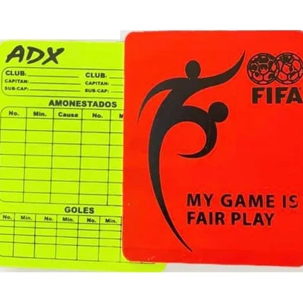 TARJETA PARA ARBITRO ADX - Rogelio Bicicletas