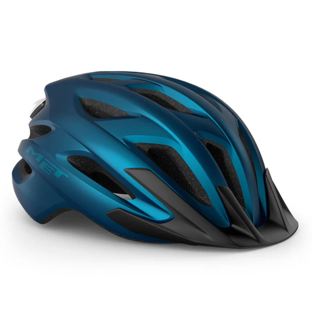 Casco Met Crossover [Azul Metalico]