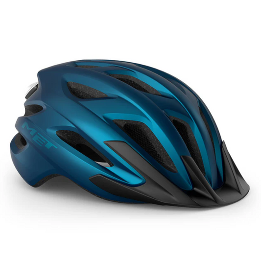 Casco Met Crossover [Azul Metalico]