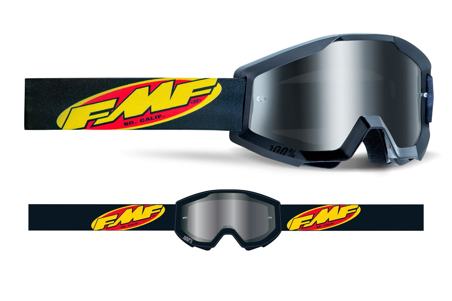 Goggle Powercore Core Black - Mirror Silver Lens