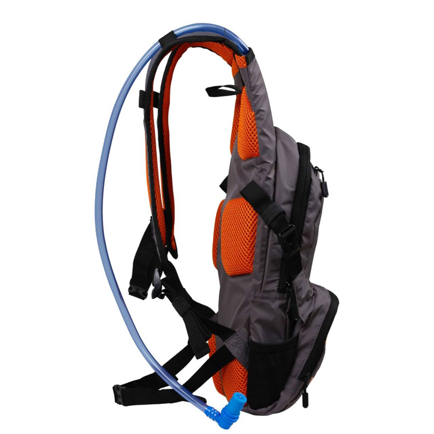 Mochila de hidratación Hydro XC c/bolsa de agua Gris/Naranja - Rogelio Bicicletas