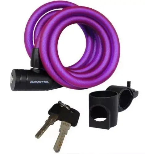 CANDADO DE SEGURIDAD BENOTTO CON LLAVE 12X1800MM