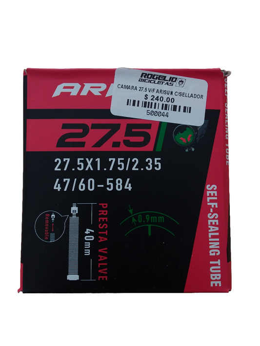 CAMARA 27.5X175/2.35 ARISUN C/SELLADOR V/F