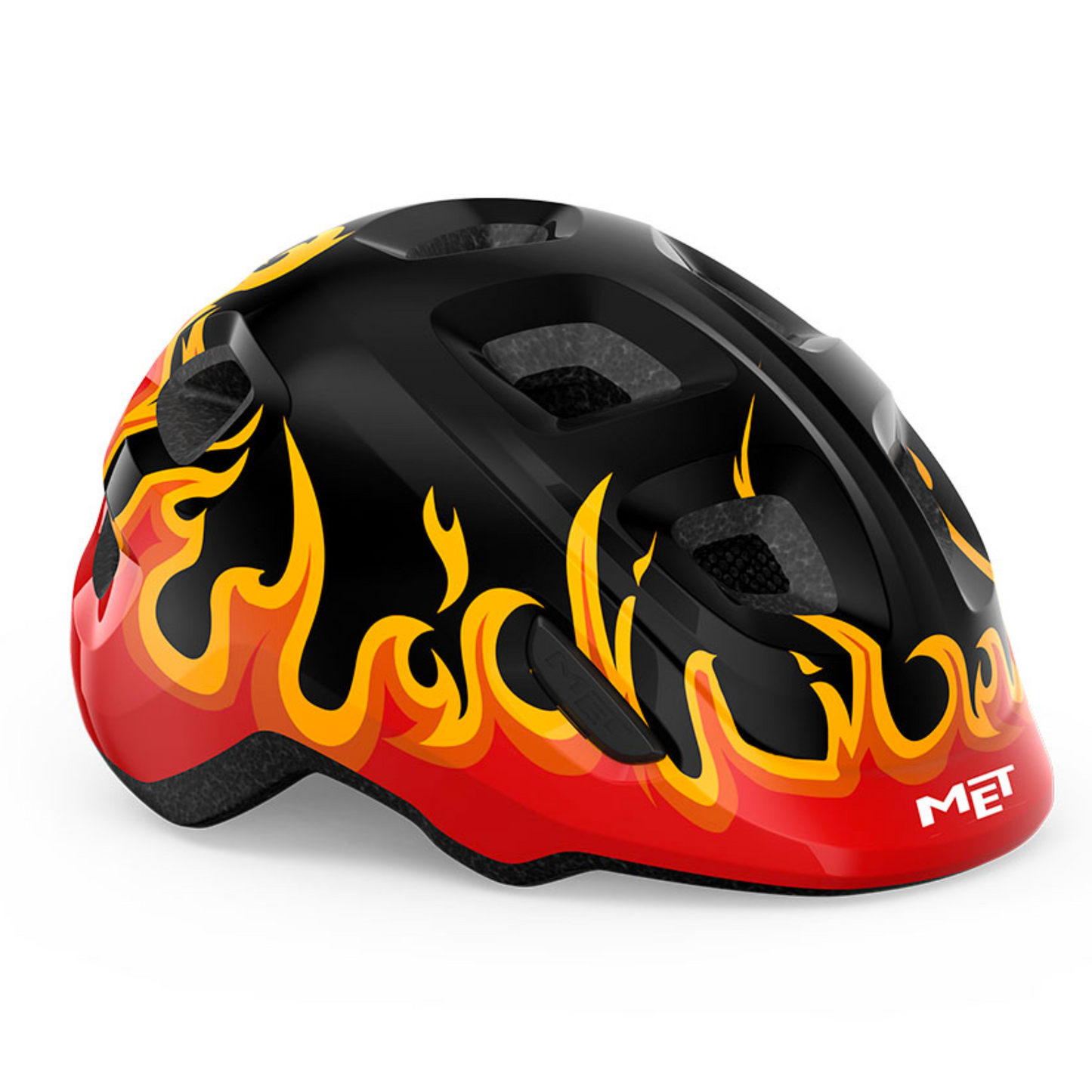 Casco Hooray [Negro flama] - Rogelio Bicicletas