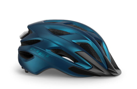 Casco Met Crossover [Azul Metalico]