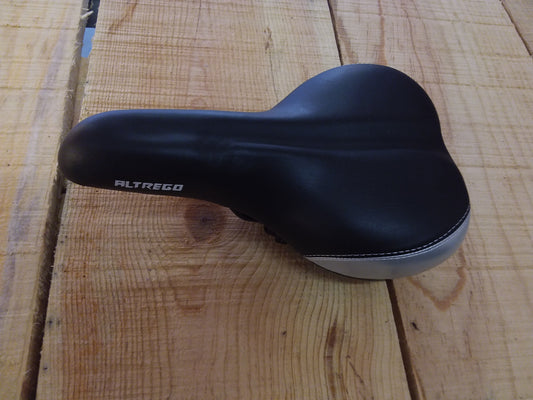 Asiento MTB altrego racer piel resorte